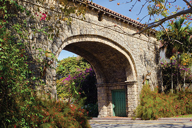 Alhambra Entrance - Located at S.W. 37 Avenue (Douglas Road), Majorca Avenue and Alhambra Circle.