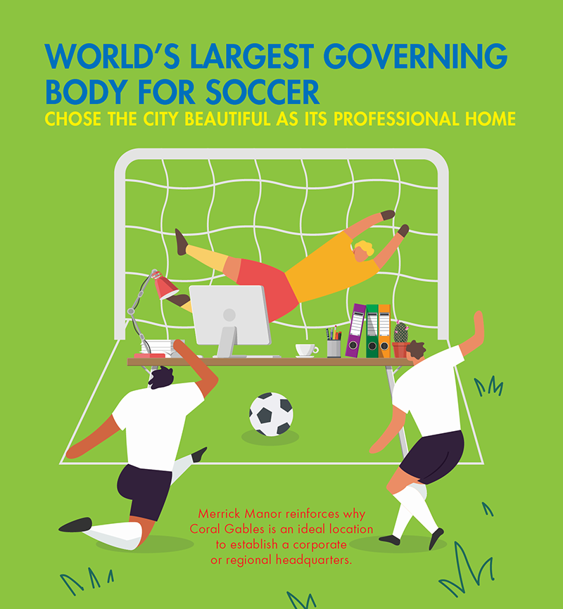 Graphic titled: World's Largest Governing Body for Soccer
